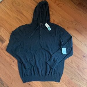 Hawker Rye Henley Hoodie Dark Gray size L